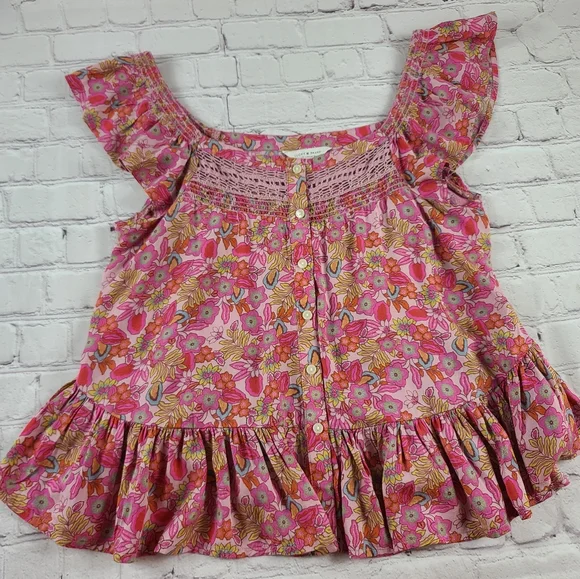 Lucky Brand Pink Floral Blouse - Picture 6 of 6